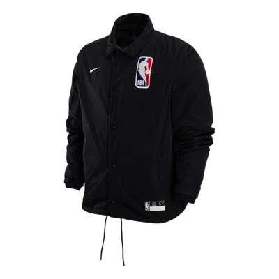 NIKE Nike NBA Logo Back Letters Zipped Jacket 'NBA Black'