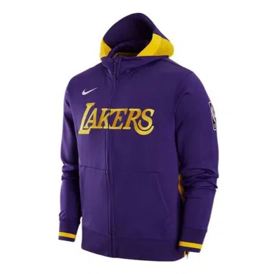 NIKE Nike NBA Logo Zipped Hooded Jacket 'Lakers Purple'