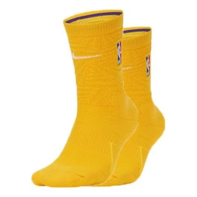 NIKE Nike NBA Los Angeles Lakers City Edition Socks 'Yellow'