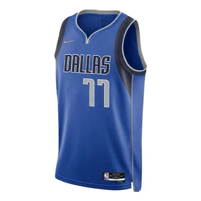 NIKE Nike NBA Retro Basketball Jersey/Vest SW Fan Edition Dallas Mavericks Doncic No. 77 Blue