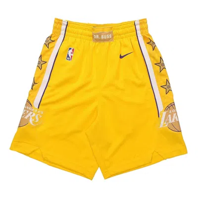 NIKE Nike NBA SW 19-20 LA Lakers Swingman Shorts Yellow