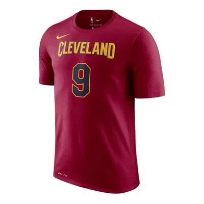 NIKE Nike NBA SW Fan Edition Wade No. 9 Cavaliers Basketball T-Shirt 'Red Yellow'