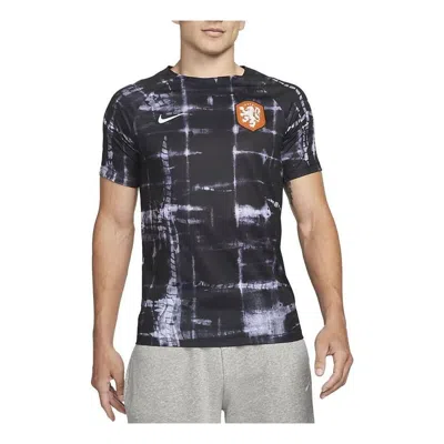 NIKE Nike Netherlands National Team Pre Match Training Soccer Jersey 'Black'