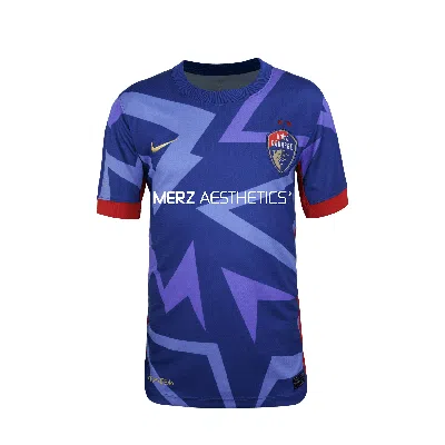 NIKE NORTH CAROLINA COURAGE 2025 STADIUM HOME BIG KIDS'  DRI-FIT NWSL REPLICA JERSEY