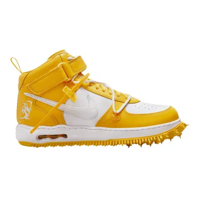 NIKE OFF-WHITE X AIR FORCE 1 MID SP LEATHER 'VARSITY MAIZE'
