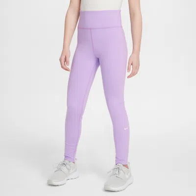 NIKE ONE BIG KIDSÂ (GIRLS') DRI-FIT HIGH-WAISTED LEGGINGS