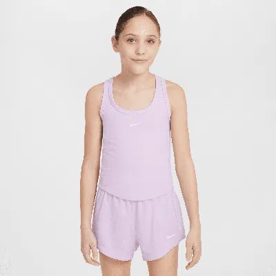 NIKE ONE FITTED BIG KIDS' (GIRLS') DRI-FIT TANK TOP