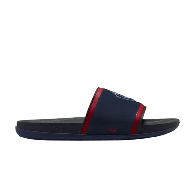 NIKE PARIS SAINT-GERMAIN X OFFCOURT SLIDE 'MIDNIGHT NAVY UNIVERSITY RED'