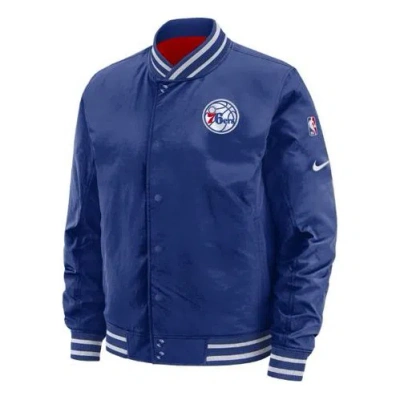 NIKE Nike Philadelphia 76ers Reversible Stay Warm Sports Jacket Navy Blue Dark blue