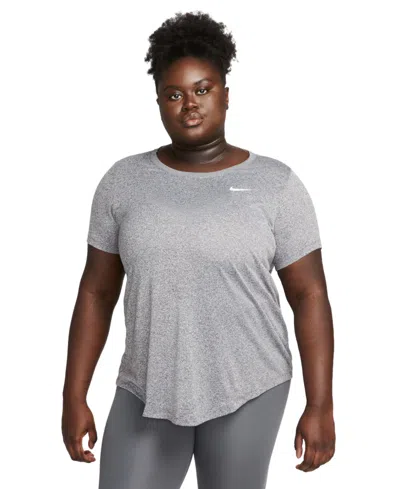 NIKE PLUS SIZE ACTIVE DRI-FIT WOMEN'S SHORT-SLEEVE LOGO T-SHIRT
