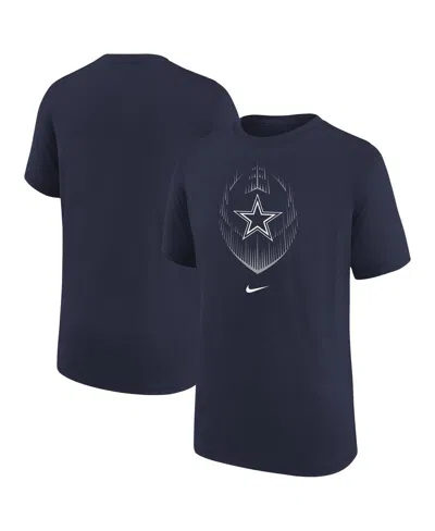 NIKE PRESCHOOL NAVY DALLAS COWBOYS LEGEND ICON PERFORMANCE T-SHIRT
