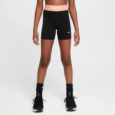 NIKE PRO BIG KIDS' (GIRLS') DRI-FIT 5" SHORTS