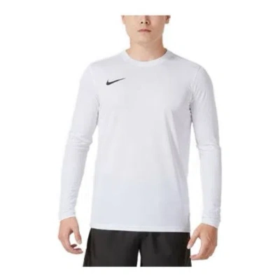 NIKE Nike Pro Dri-FIT Skinny Long Sleeve Workout Top 'White'