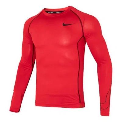 NIKE Nike Pro Dri-FIT Tight-Fit Long-Sleeve T-Shirt 'Red'