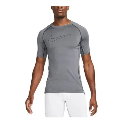 NIKE Nike Pro Dri-FIT Tight Short Sleeve Tops 'Grey'