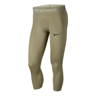 NIKE Nike Pro Quick Dry Training Tight Sports gym pants Green