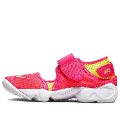 NIKE (PS) Nike Air Rift BR Sports Pink Sandals 'Hyper Pink Ghost Green White'