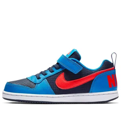 NIKE (PS) Nike Court Borough Low 'Navy Blue Red'