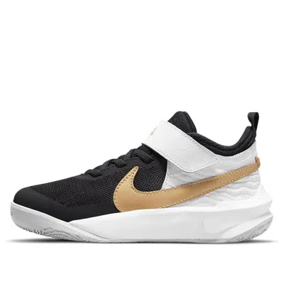 NIKE (PS) Nike Team Hustle D10 'Black White Metallic Gold'