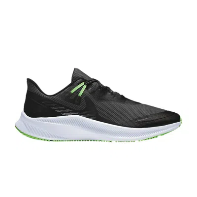 NIKE QUEST 3 SHIELD 'BLACK POISON GREEN'