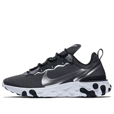 NIKE Nike React Element 55 'Black Matellic Silver'