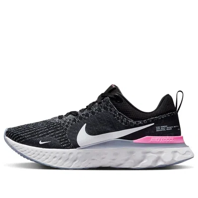 NIKE Nike React Infinity Run Flyknit 3 'Black Grey Pink'