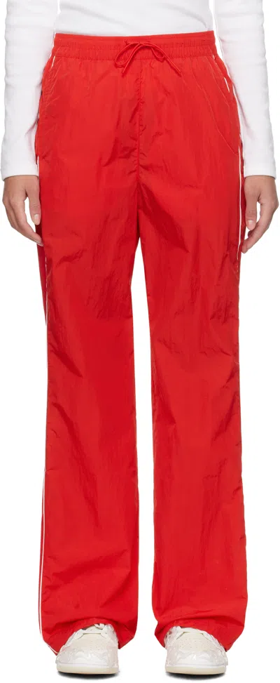 NIKE RED NIKE WINDRUNNER TRACK PANTS