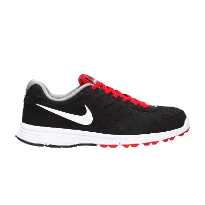 NIKE NIKE REVOLUTION 2 4E WIDE 'BLACK WHITE VARSITY RED'