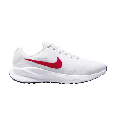 NIKE REVOLUTION 7 EXTRA WIDE 'WHITE UNIVERSITY RED'