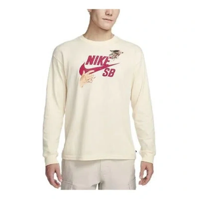 NIKE Nike Sb City Of Love L/S T-Shirt 'Beige'
