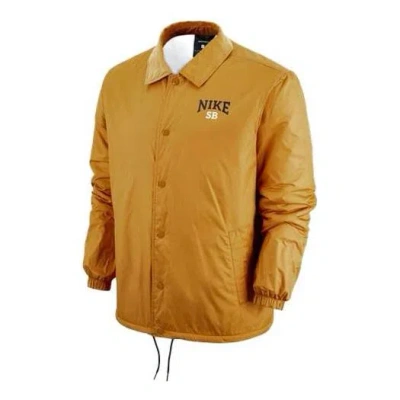 NIKE Nike SB Skateboard Casual Sports Skateboard lapel Jacket Yellow