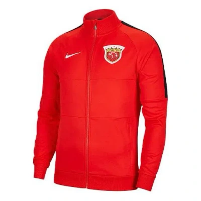 NIKE Nike Shanghai SIPG Stand Collar Soccer/Football Training Sports Jacket Red