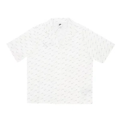 NIKE SHORT SLEEVE SHIRT WOMEN SPORTSWEAR EVERYDAY MODERN WOVEN SHIRT SAIL/SAIL