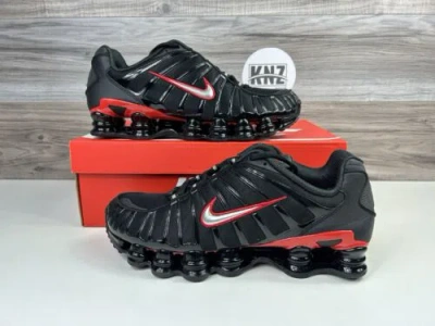 NIKE NIKE SHOX TL 'UNIVERSITY RED' BLACK SILVER CN0151 003 MEN'S ALL SIZES