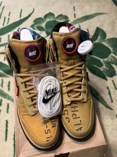 NIKE SIZE 10.5 - NIKE DUNK HI PREMIUM QS GALAXY