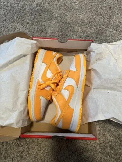 NIKE SIZE 11 - NIKE DUNK LOW LASER ORANGE W