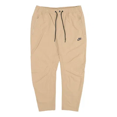 NIKE Nike Small Logo Pattern Woven Athleisure Casual Sports Long Pants Khaki