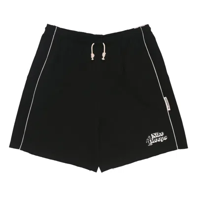 NIKE Nike Solid Color Lacing Elastic Breathable Sports Shorts Black