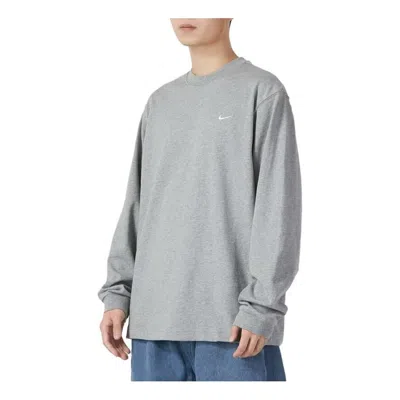 NIKE Nike Solo Swoosh Crew Sweatshirt 'Light Grey'