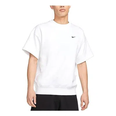 NIKE Nike Solo Swoosh Men's Short Sleeve French Terry Top 'White'
