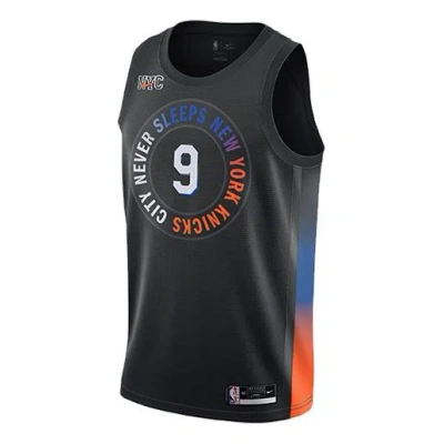 NIKE Nike Sports Breathable Basketball Jersey SW Fan Edition New York Knicks 9 Black