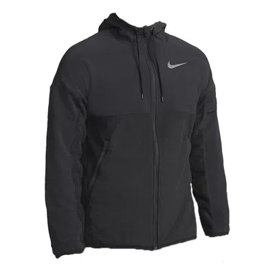 NIKE Nike Sports Breathable Casual Hooded Jacket Black
