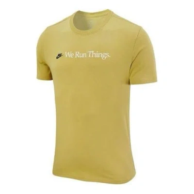 NIKE Nike Sportswear Airathon Run Things T-Shirt 'Yellow'