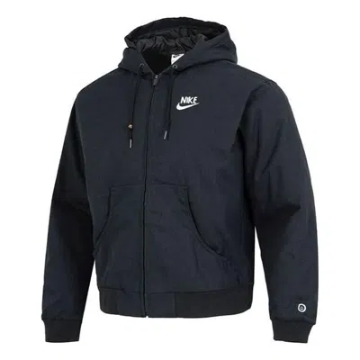 NIKE Nike Sportswear back graphic hooded zipped jacket 'Black'