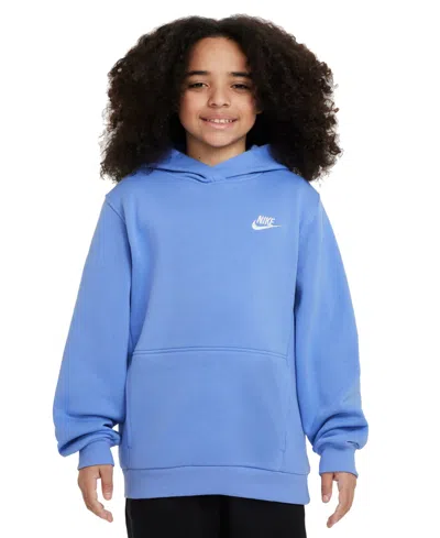 NIKE SPORTSWEAR BIG KIDS CLUB FLEECE PULLOVER HOODIE