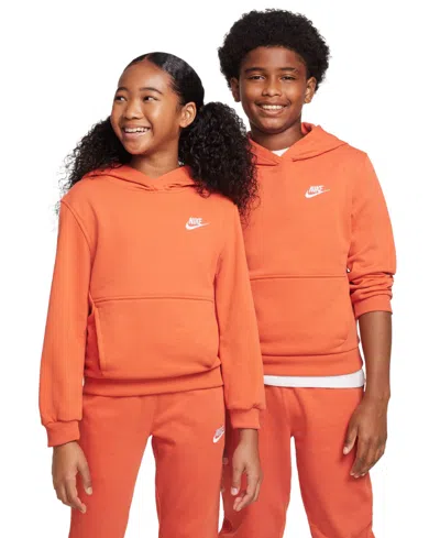 NIKE SPORTSWEAR BIG KIDS CLUB FLEECE PULLOVER HOODIE