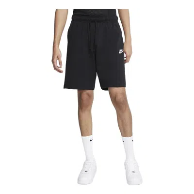 NIKE Nike Sportswear Club Solid Color Cotton Casual Shorts Black