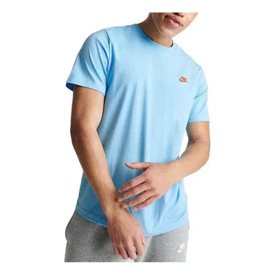 NIKE Nike Sportswear Club T-Shirt 'Sky Blue'