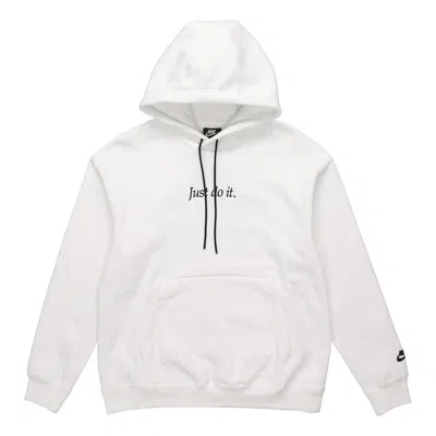 NIKE Nike Sportswear Drawstring Fleece Pullover White