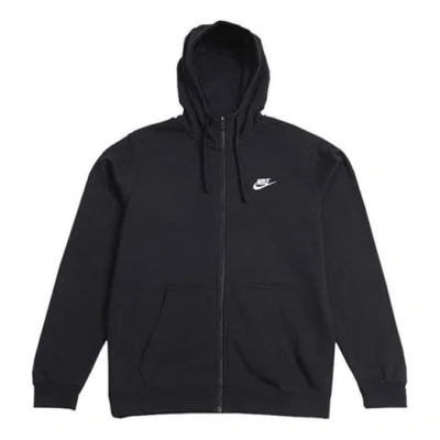 NIKE Nike Sportswear Hooded Fleece Jacket Men Black